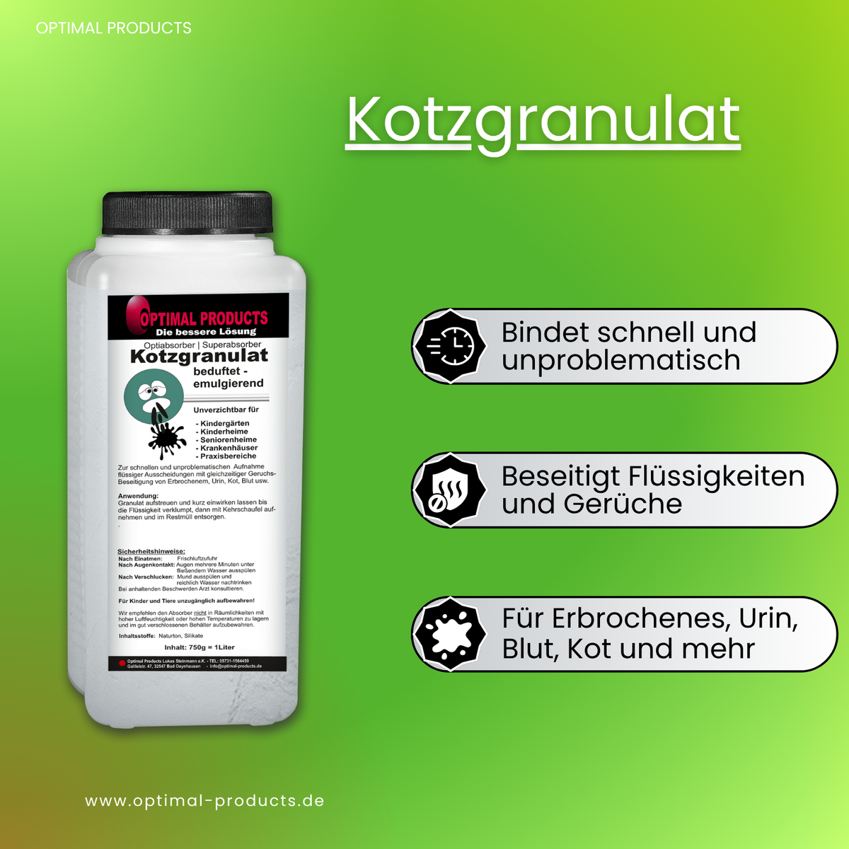 Opti-Absorber Kotzgranulat 1 Liter