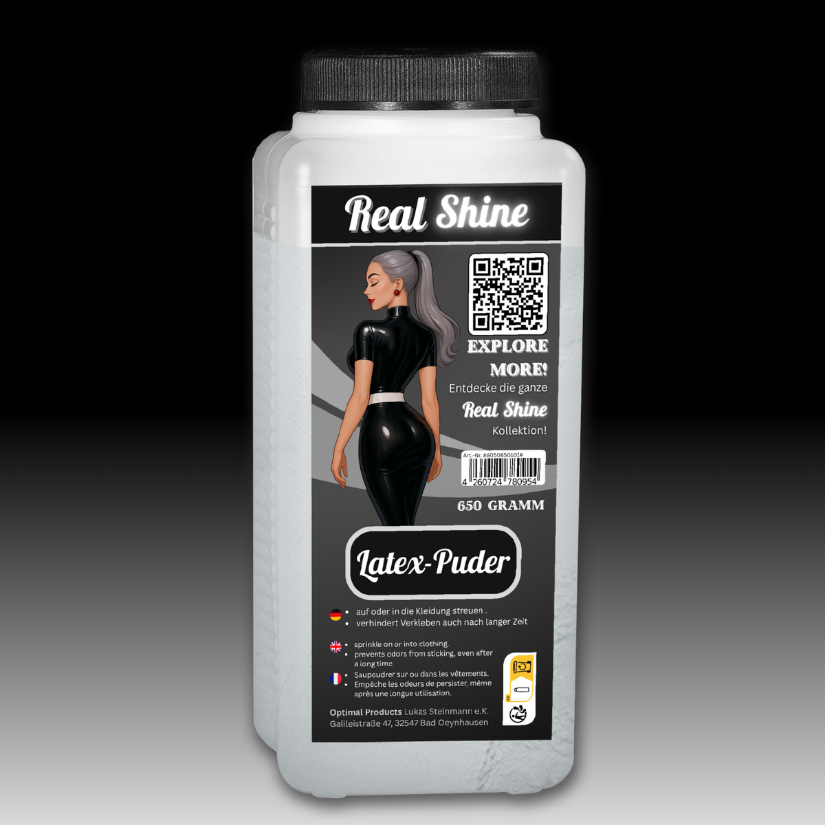 Realshine Talkum Puder 650g